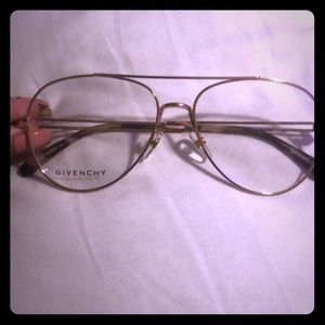 Givenchy metal aviator eyeglass frames